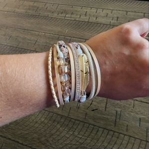 Leather Wrap Bracelet - Brand New, Never Worn